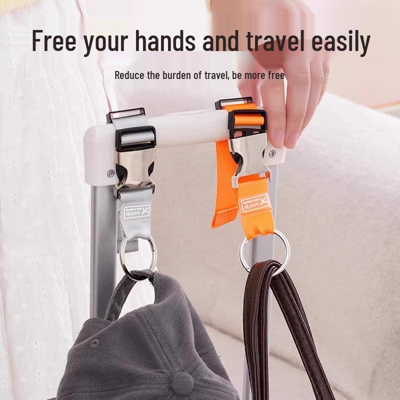 Anti-Theft Backpack Hook & Strap for Suitcase and Coat Stability