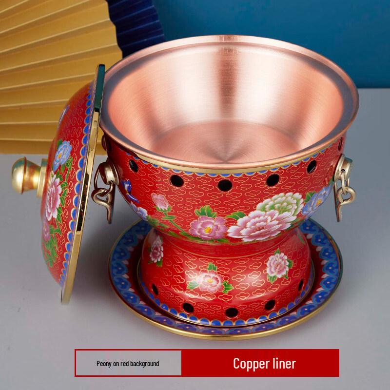 Jingtai Blue Single Copper Hot Pot