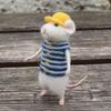 Poke Wool Felt Handmade Material Bag DIY Doll No Finish Cartoon Cute Mouse Kit Plush Toys Ornament Children Best Birthday Gifts