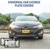 License Plate Covers, 2 Pack License Plate Protector And Frames Combo, Plastic Car Front/Rear License Plate Covers Ith Screws Caps, Universal Car