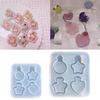 Resin Shaker Mold Quicksand Resin Casting Epoxy Silicone Mold for DIY Keychain