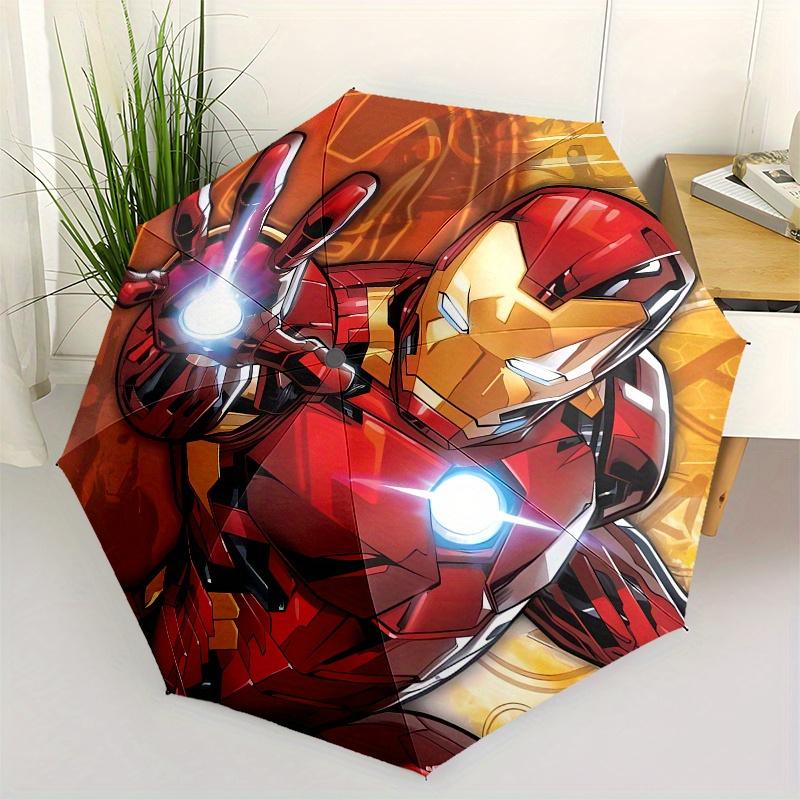 Disney Iron Man,Superhero,Technology High-Quality Umbrella, Eight-Rib Folding Design, Automatic Opening and Closing, Small, Stylish and Prac