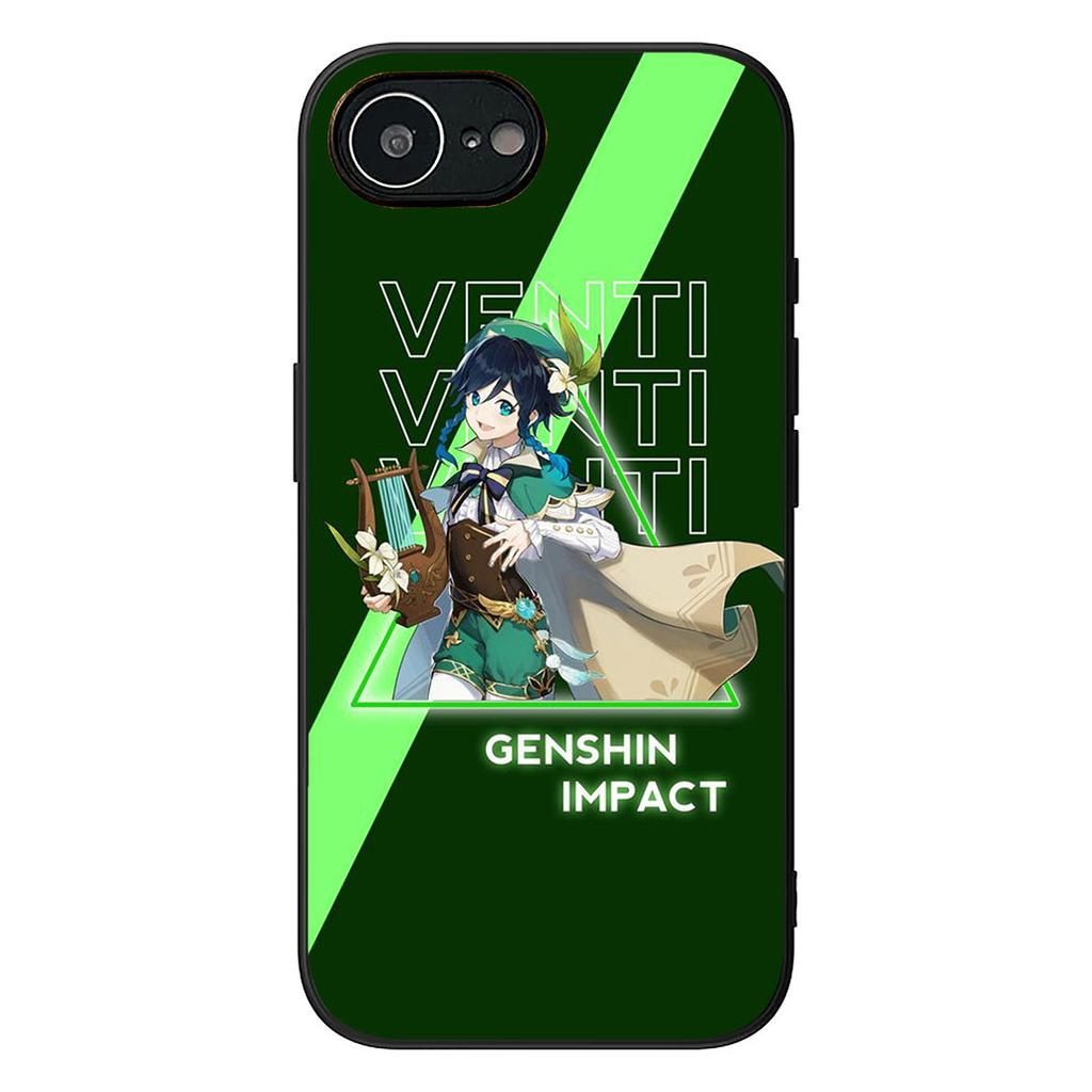 Baal Raiden Shogun Genshins Impacts Venti Phone Case for Apple iPhone 16 17 Air 14 15 Pro Max Plus 16+ 16E 14+ ProMax Soft Cover