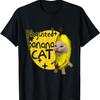Walgelijke Banaan Kat Meme Bananacat Blije Kat Liefhebbers Meme T-shirt voor Mannen Vrouwen Kinderen