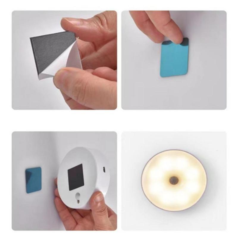 1 bucată, lumină de noapte cu senzor de mișcare cu LED - Detectare PIR ultra-sensibilă pentru pornire/oprire instantanee - Economie de energie și de la amurg până la zori - Instalare fără probleme