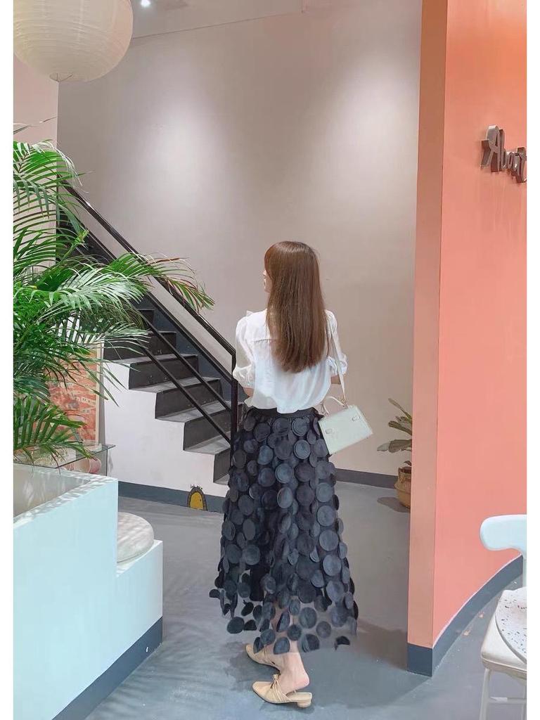 2026 High Waist Floral Mesh A-Line Fairy Skirt for Women