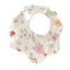 Cross-Border Six-Layer Cotton Crepe Baby Drool Bib - Pure Cotton Crinkled Gauze Marshmallow Bib