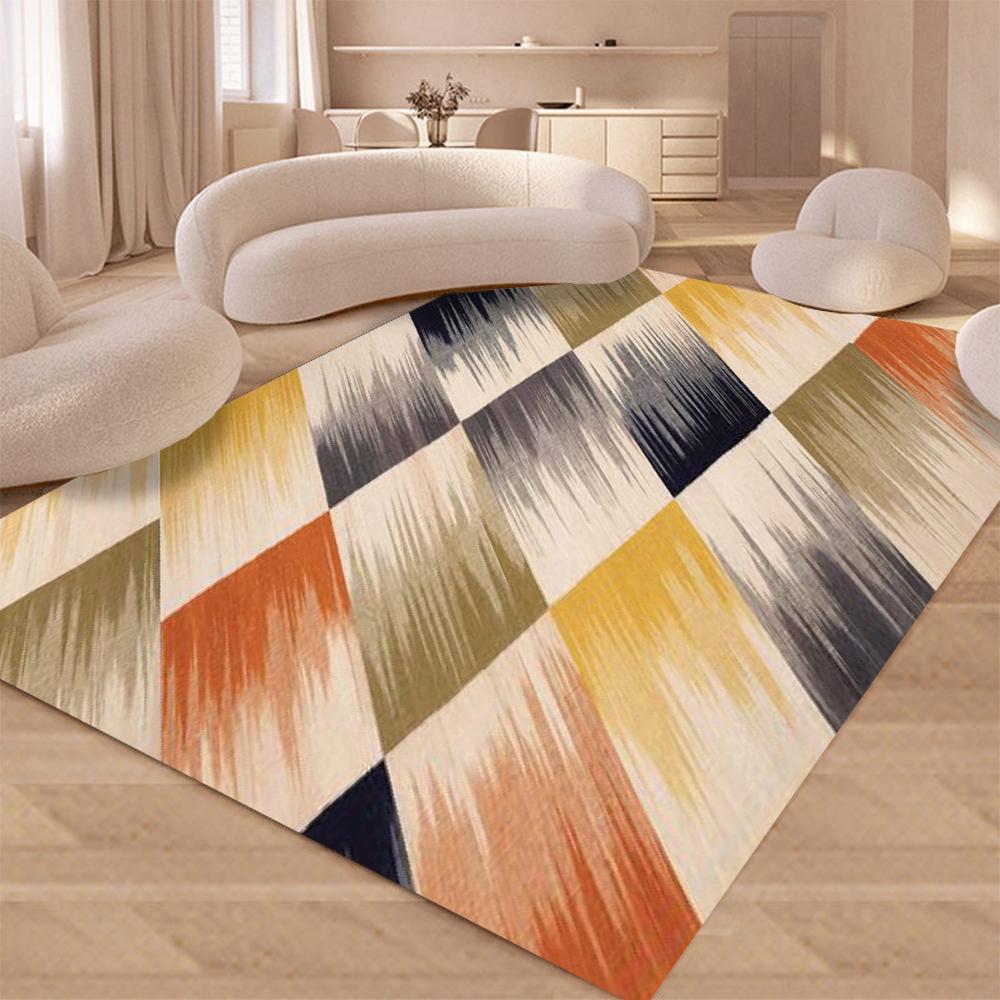 

Камуфляжный полосатый декор комнаты Современный абстрактный ковер для большой площади для дома и офиса Мягкий коврик для пола в спальню или гостиную 40x60cm16x24in