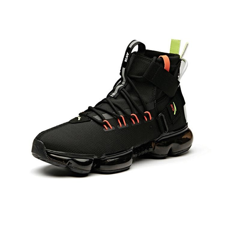 Anta Mesh Funktionelles Luftkissen Atmungsaktive High-Top Freizeitschuhe Herren Sneaker Schwarz 91941120-1