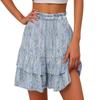Falda Corta Elástica Estampada de Moda para Mujer Verano 2025