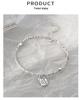 High-End S925 Sterling Silver Bamboo Joint Pendant Bracelet