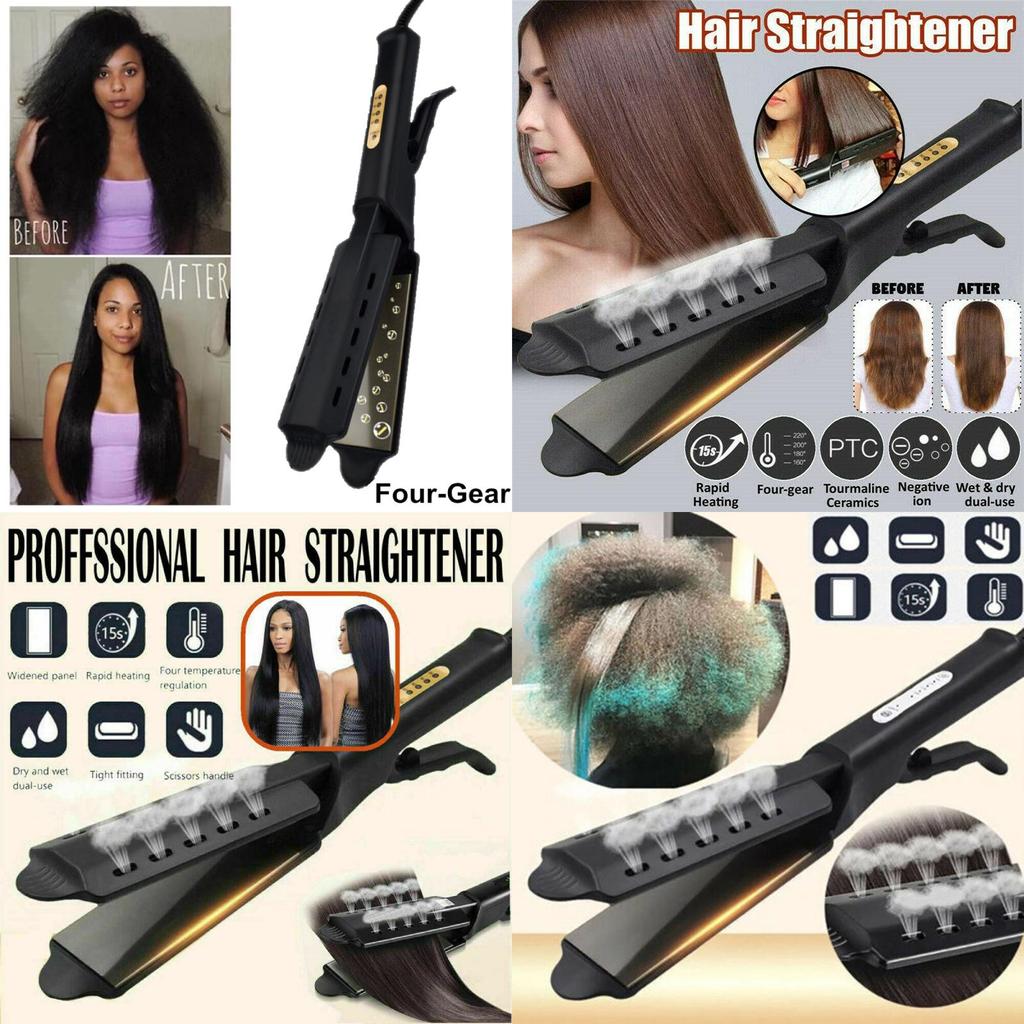 Professional Uk Tourmaline Ionic Flat Iron For Silky Straight Hair