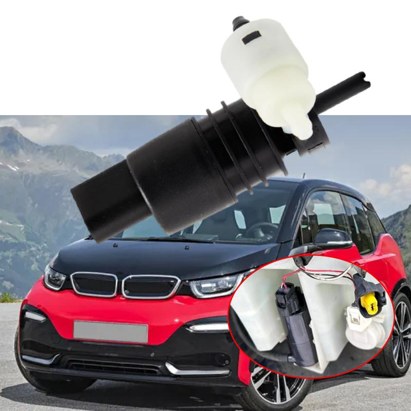 Front Windshield Wiper Washer Pump Motor 2 P for BMW I3 I3s X1 X2 X3 X4 X5 X6 X7 67127388349
