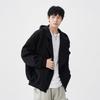Men's Retro Thick Hooded Sweatshirt Jacket - Autumn/Winter Loose Versatile Cardigan, Youth Trend Design