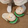 Fashion French Fries Cotton Slippers Women Men Autumn Winter Home Floor Shoes Cute Cartoon Warm Faux Fur Couples House Fluffy Slides