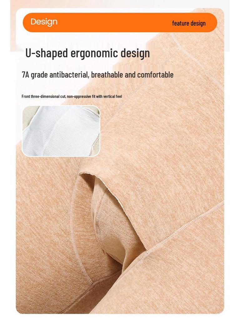 Men's Extra Thick Double-Sided Flannel Fleece Lined Antibacterial Warm Knit Pants