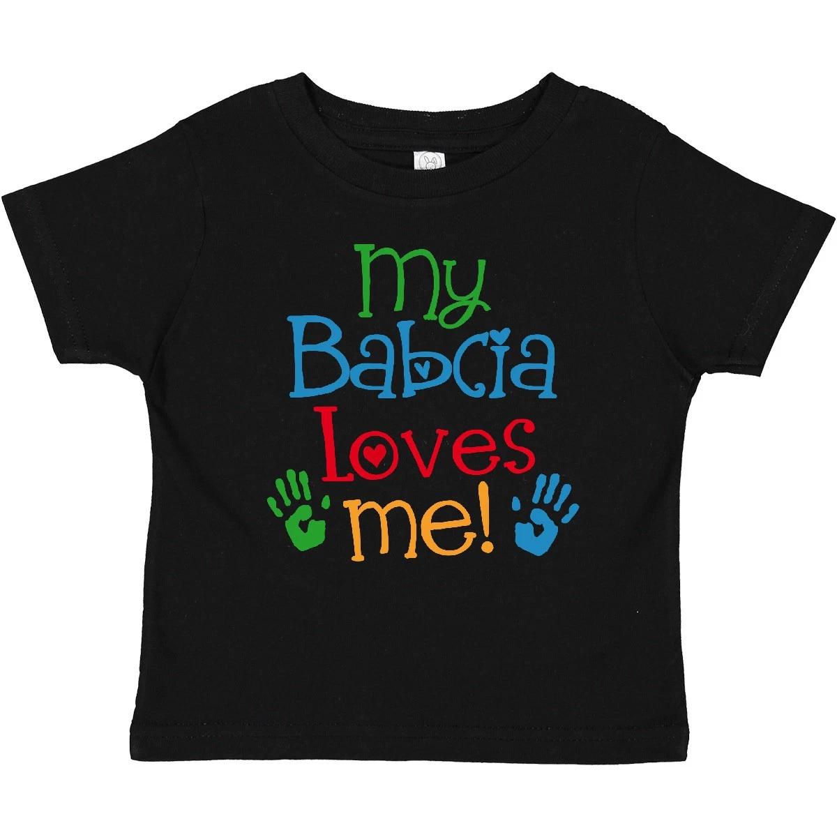 Inktastic My Babcia Loves Me Baby T-Shirt From Kids Childs Grandkids Boys Girls 120