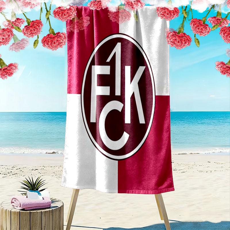 Kaiserslautern logo Beach Towel, Large Soft Quick Dry Towel for Beach Camping Swimming