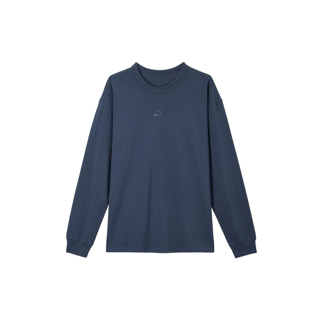 Nike Sportswear Premium Essentials Solid Color Casual Pullover Loose Fit Crew Neck Long Sleeve Drop Shoulder T-Shirt Men Tops DO7391-437