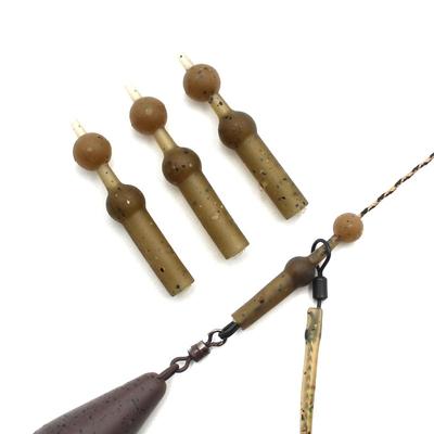 10PCS Carp Rig Material Tackle Equipment Run Rig Rubber for Carp Fishing Running Rig Leadcore Leaders Anti Tangle Sleeve