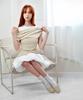 Keulleiseu Semi Off-Shoulder Asymmetrical Layered T-Shirt