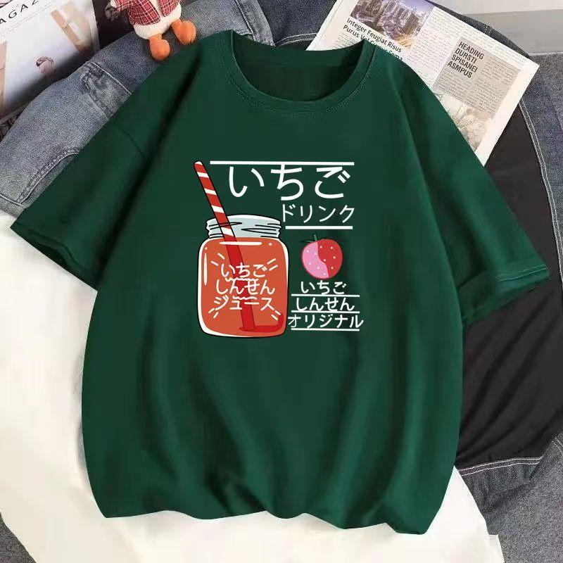 Cotton New Short-sleeved T-shirt Loose Large Size Women's Tops Summer Korean Version of The T-shirt Women