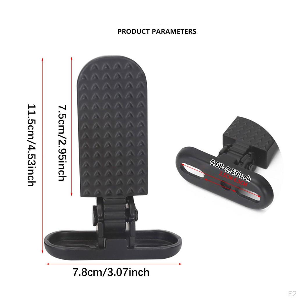 Bike Rear Pedals Folding Footrests Quick Release Metal Wide Plates Foot Pegs for Electric S