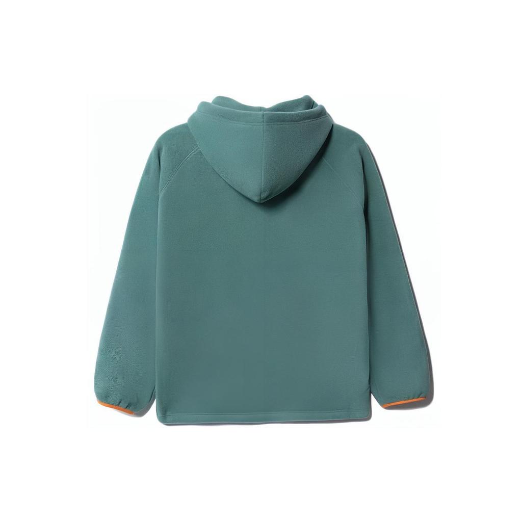 Li Ning Sports Lifestyle Locker Pullover Kapuzen-Fleece-Sweatshirt Unisex Sweatshirt Beifuß-Grün AWBR015-2