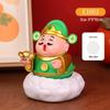 Solar-Powered Fortune God Waving Ornament - Stress Relief & Festive Charm for Car or Office, Perfect Birthday Gift