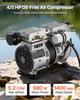 Vijverbeluchter, 5,2CFM 4/5PK Luchtcompressor, Meerbeluchter voor Vijvers tot 3 Acre, Oververhittingsbeveiliging & Terugslagklep, 590W Krachtige Motor, Vijver