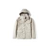 Windbreaker Jackets Men's Beige Hooded Moderate 4979-ZBV