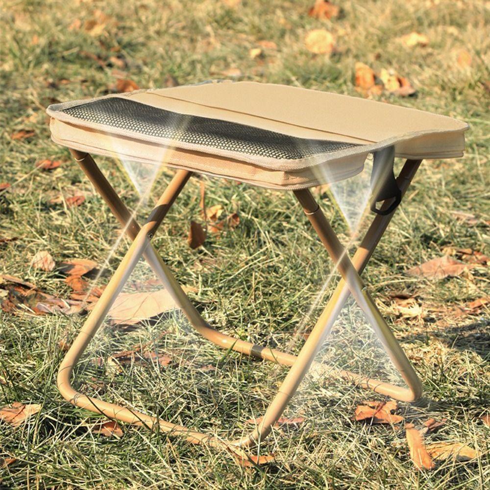 Wear-resistant Folding Backpack Stool Sturdy Pencil Case Stool Sports Folding Chair  Hiking