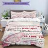 3pcs To My Granddaughter Bedding Set, Includes 1 Quilt Cover and 2 Pillowcases, Comfortable Bedding with Stylish Design for Bedroom