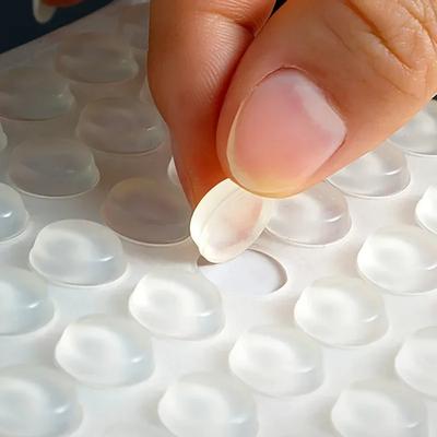 100 stuks zelfklevende siliconen schokabsorberende deeltjes van 8X2,4/10X2 mm, geschikt voor keukens, kantoren, badkamers, slaapkamers