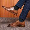 2024 Herren Hochzeit Brogues Schuhe Vintage Designer Echtes Leder Handgefertigt Schnitzerei Bullock Schuhe für Bräutigam Qualitätsschuhwerk
