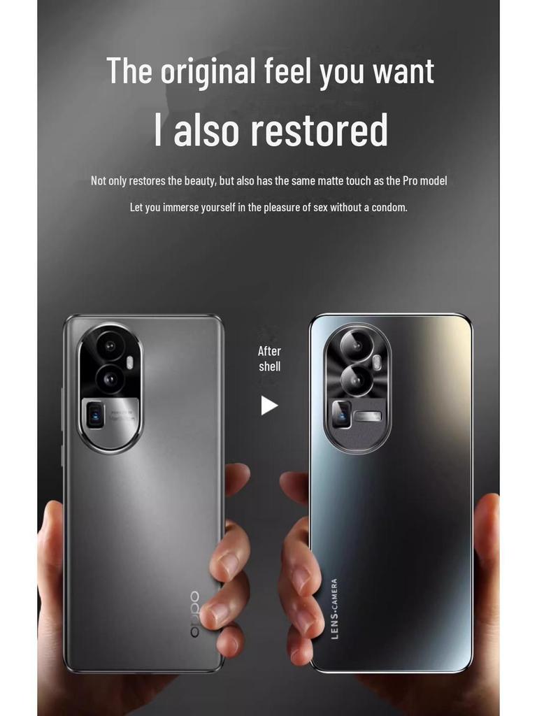 "Electroplated Metal Lens Protective Cover for Oppo Reno Series (9 Pro+/10/12/8)"