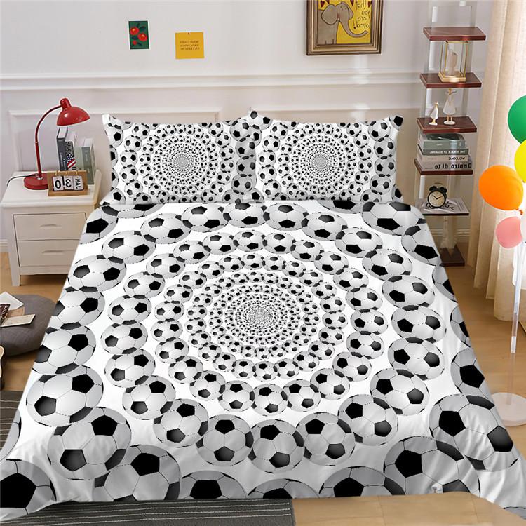 Polyester Bedding Two Or Three-Piece Football Series 3D Digital Printing