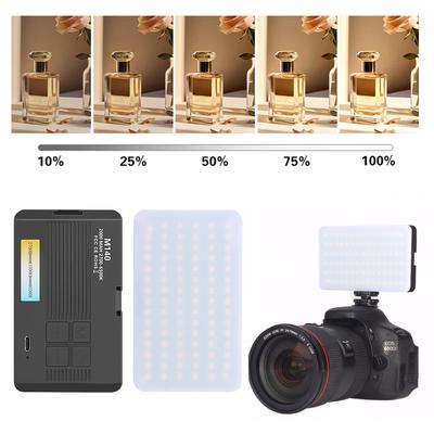 Luz de Câmera LED 2700-6500K Luz de Vídeo RGB Recarregável Portátil Luz de Preenchimento Iluminação Fotográfica para Fotografia Vlogging