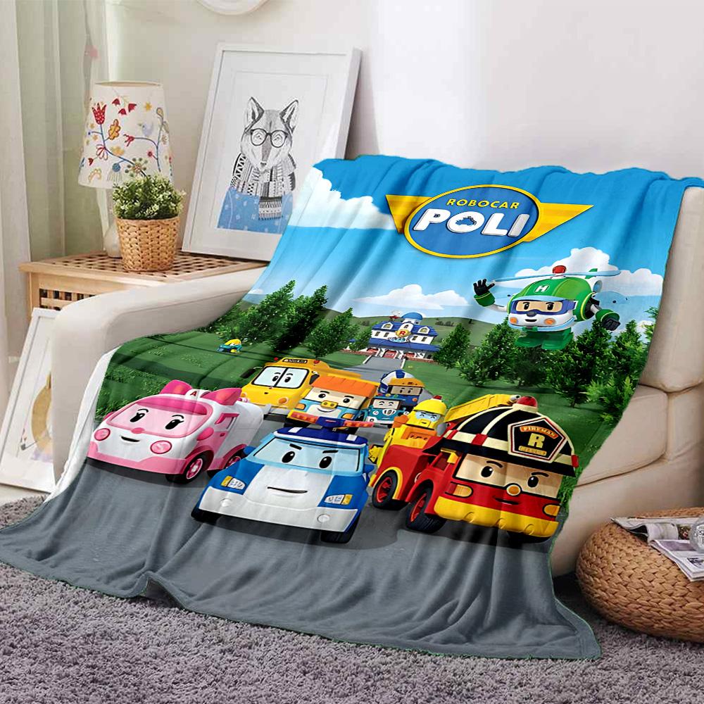 1pc Cars Adventure Flannel Blanket for Super Soft Cute Comfort Blanket for Travel Bedding Couch Sofa Blanket Y73064