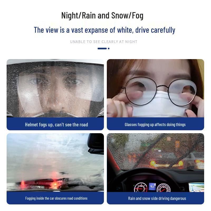 Concentrated Anti-Fog Spray for Car Windshields & Rearview Mirrors