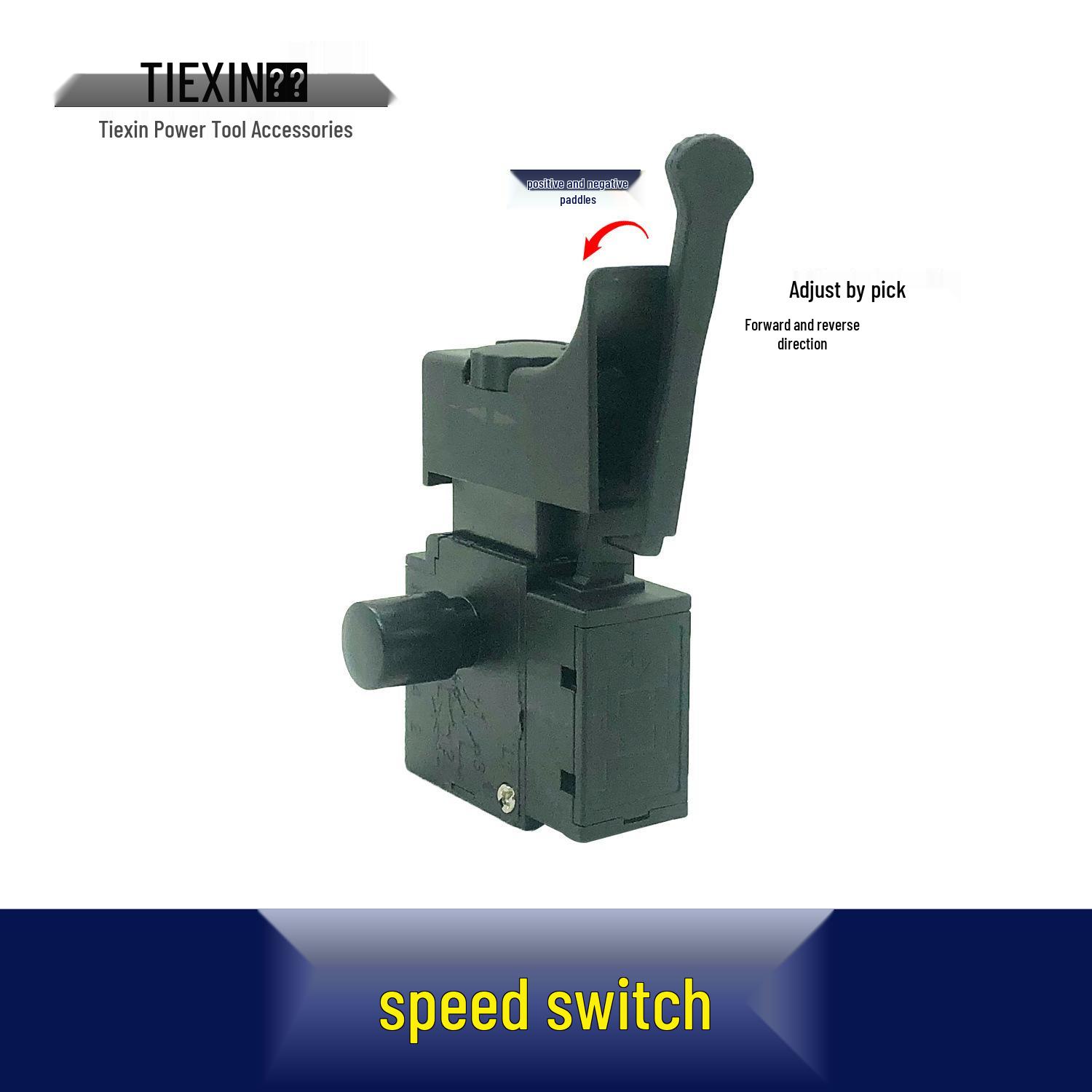

10mm Forward/Reverse Speed Control Switch for Electric Hand Drill, Item No. 05680