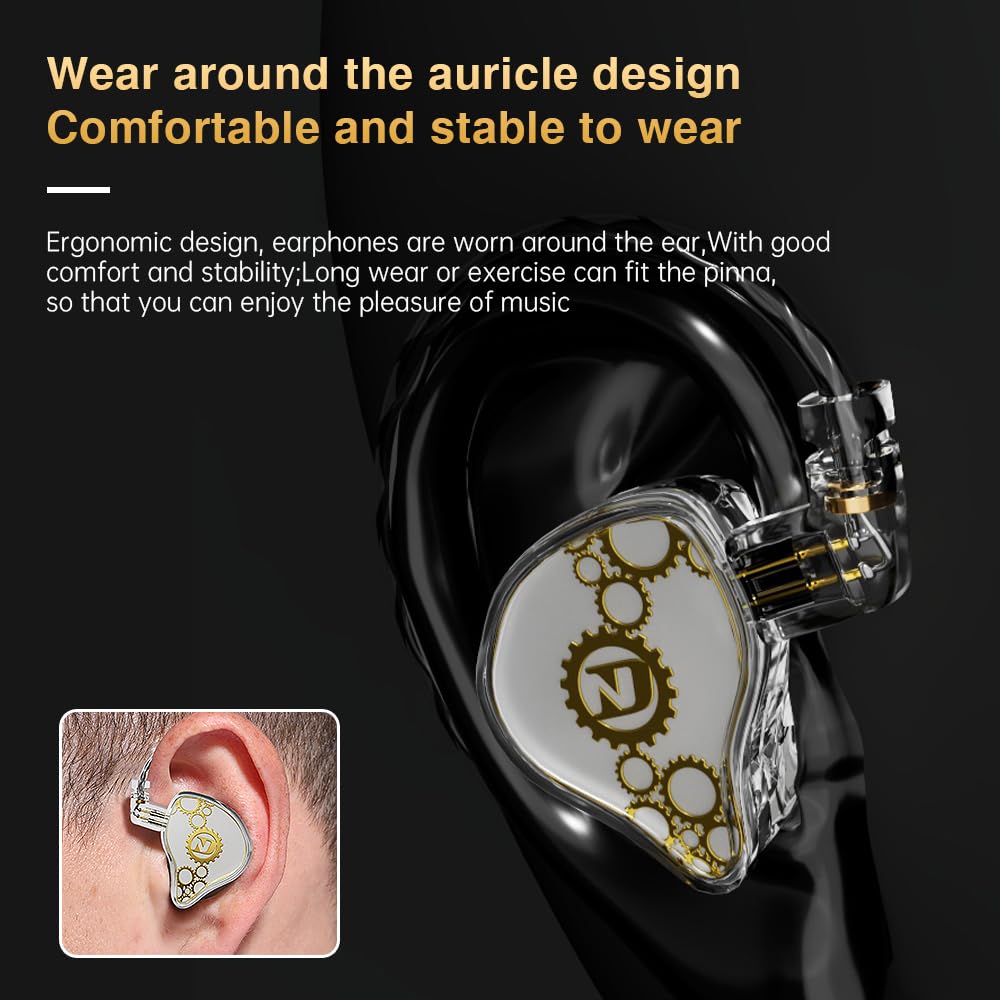 Hifi Kingdom ND VENUS Dynamic Driver (1DD) Wired In-Ear Monitors with 3.5mm Plug, Blue, No Mic