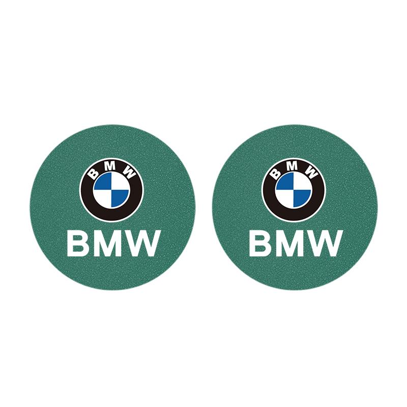 Car Suede Water Cup Mat Noise Proof Coaster For BMW 1 2 3 4 5 7 Series  X1 X2 X3 X5 X4 X6 X7 G30 G20 G32 G11 G12 G07 G06 G05 M3