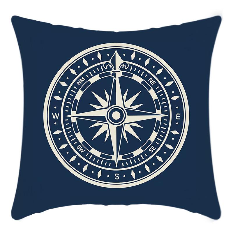 

Новая наволочка Океан Ретро Принт букв Подушка Дом Диван Наволочка 45 * 45Cm pillowcase