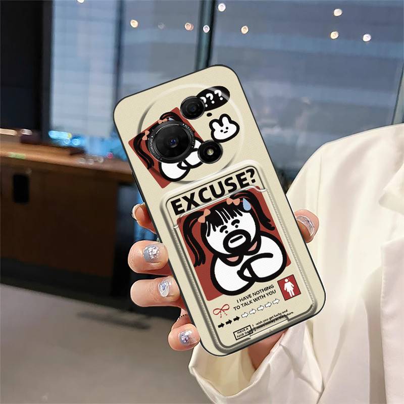 Custodia per telefono alla moda resistente allo sporco per TCL 60 NxtPaper Avvolgimento completo Cartone animato Impermeabile Durevole Grafite Cover Posteriore
