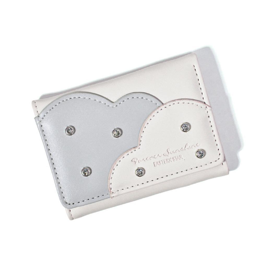Card Holder PU Trifold Wallet PU Leather Women's Short Purse Cute Ultra-thin Coin Purse  Outdoor