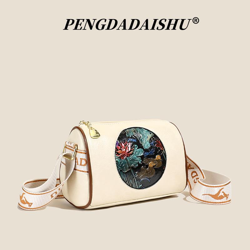 Einschultertasche, Hochwertige Kissen-Tasche, Geprägte Umhängetasche, Muttertasche, Umhängetasche