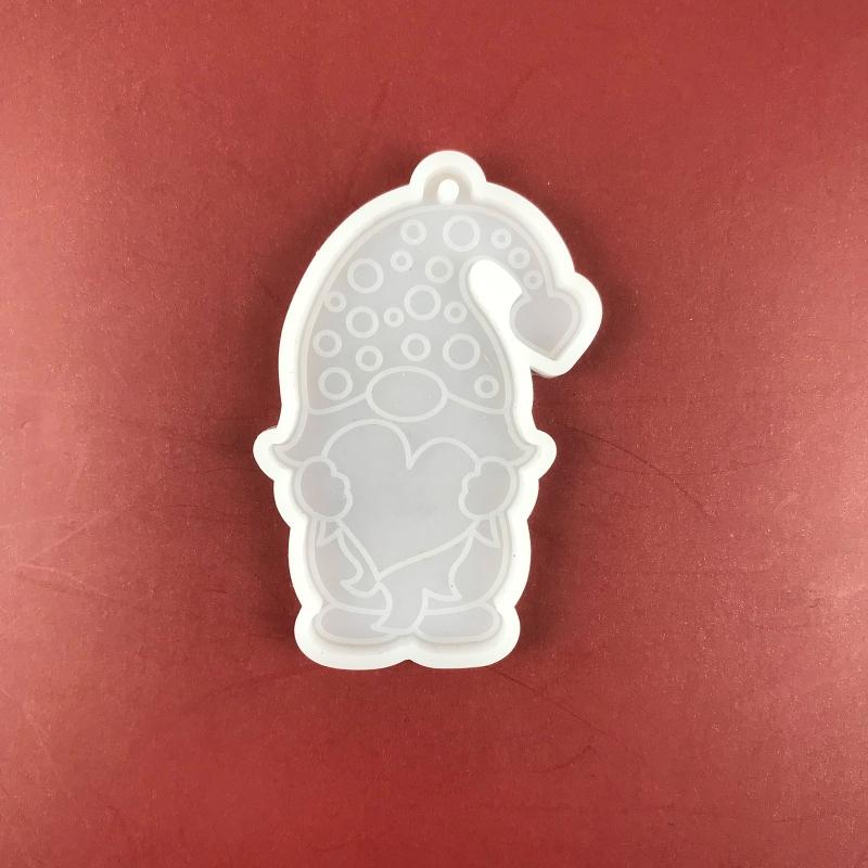 Shiny Santa Claus Little Dwarf Mold Silicone Epoxy Resin Molds DIY Necklace Jewellery Making Keychain Decoration