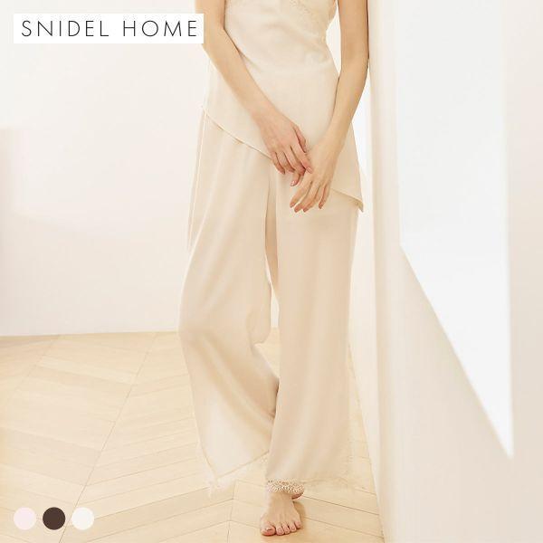 SNIDEL HOME Satin Jacquard Long Pants Pajamas Room Wear SNIDEL HOME