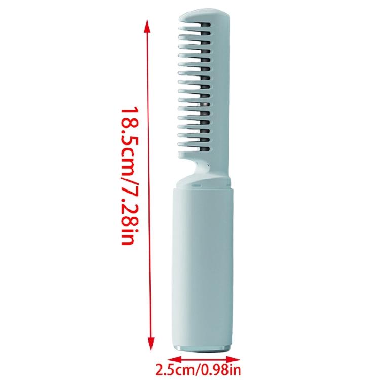 Lightweight Rechargeable Hair Straightener Brush Anti Scald Comb with Quick Heat Up Adjustable Temperature for Travel